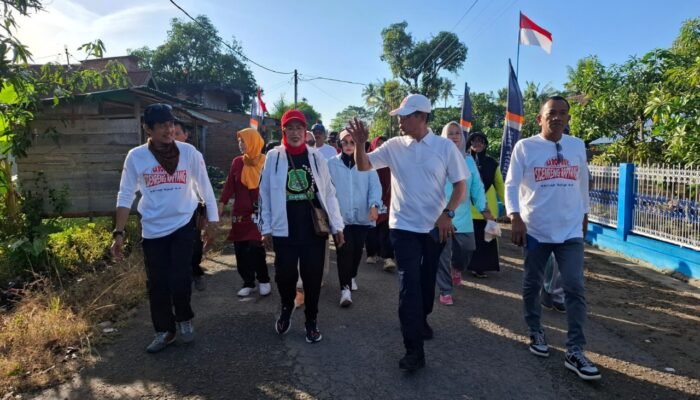 Ribuan Warga Baranti Padati ki Jalan Santai HUT ke-80 Kemerdekaan RI