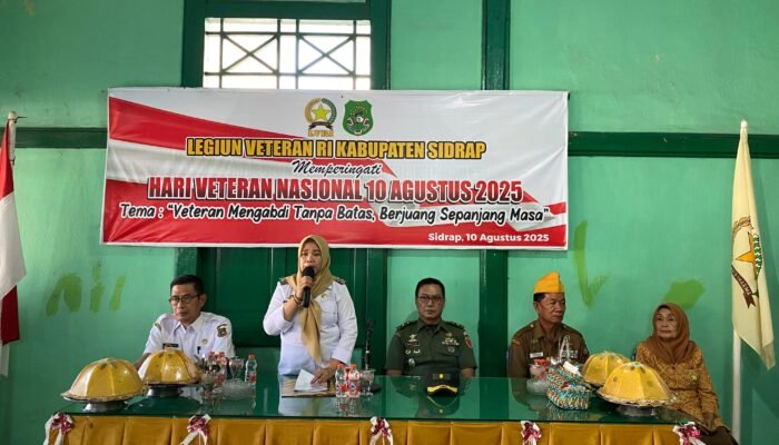 Wabup Sidrap Anjangsana ki ke LVRI Jelang HUT ke-80 RI