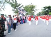 Bupati Andi Utta Lepas ki Peserta Lomba Gerak Jalan Dalam Rangka HUT RI ke 80