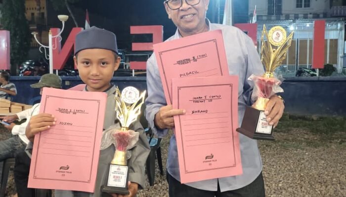 UPT SDN 4 Pangkajene Raih ki Juara I Lomba Adzan Tingkat SD Se-Kecamatan Maritengngae Dalam Rangka Memperingati  HUT RI-80