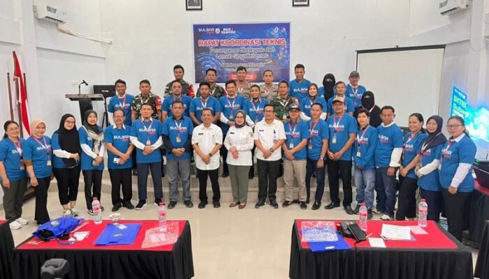 Rakortek Penanganan Blankspot di Mamuju, Dinas Kominfo Bangun ki Kolaborasi Lintas Sektor