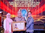 Pemkab Wajo Raih Juara III Paritrana Award 2024 Tingkat Provinsi Sulsel