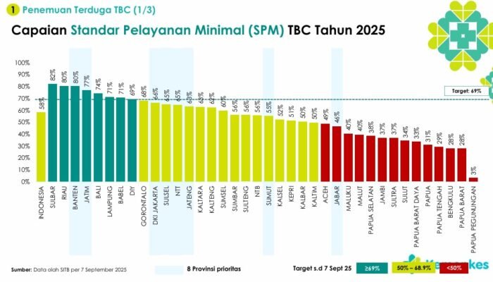 Sulawesi Barat Jawara Nasional ki Penanggulangan TBC 2025