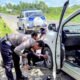 Polantas Wajo Menyapa, Bantu Pengendara yang Alami Kendala di Jalan Poros Sengkang–Siwa