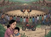 Ilustrasi judi sabung ayam meresahkan warga