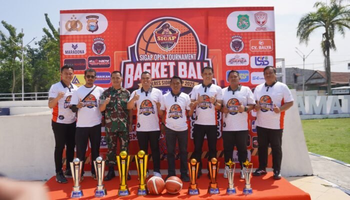Buka mi Turnamen Basket Kapolres Sidrap Cup 2025, Bupati Syaharuddin: Panggung Atlet Potensial