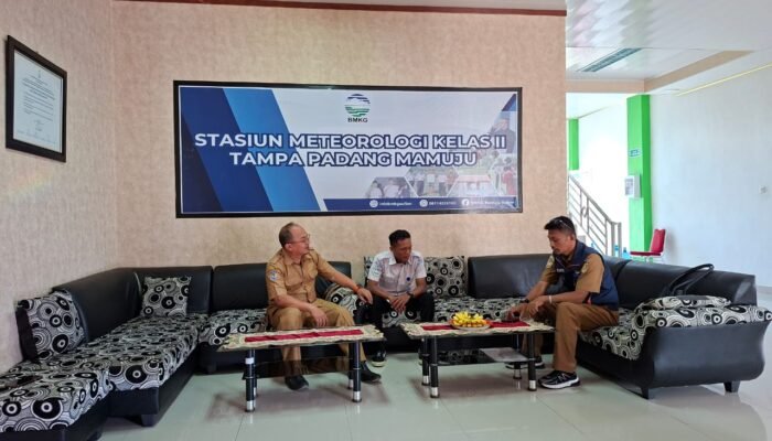 BPBD Sulbar Bersama BMKG Mamuju Perkuat ki Koordinasi Penguatan Data dan Informasi Kebencanaan