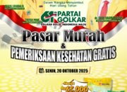 Rayakan HUT ke-61, Golkar Wajo Hadirkan Pasar Murah dan Layanan Kesehatan Gratis, Bukti Cinta untuk Masyarakat