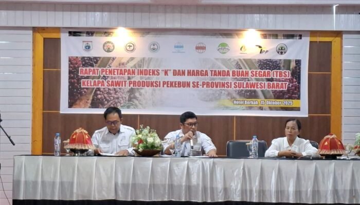 Harga TBS Kelapa Sawit Sulbar Periode Oktober 2025 Sebesar Rp 3.258,32 Perkilogram