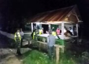 Koramil Takkalalla Bersama Linmas Gelar Patroli Malam Wujudkan Kondusifitas Wilayah