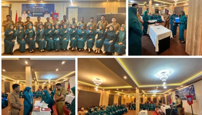 Ketua TP PKK Kecamatan Tamalate Lantik mi Tauwwa seluruh Ketua TP PKK Tingkat Kelurahan se-kecamatan