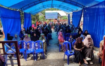 Ratusan Warga Kindang Ikut ki Pemeriksaan Mata Gratis yang Digelar Klinik Spesialis Utama Nurul