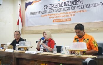 BPBD Sulbar Dorong ki Penguatan Sinergi Penanggulangan Bencana melalui Sosialisasi dan Harmonisasi Pergub RPB 2025–2029