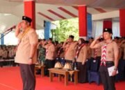 Bupati Maros Pimpin ki Upacara HUT ke-64 Gerakan Pramuka