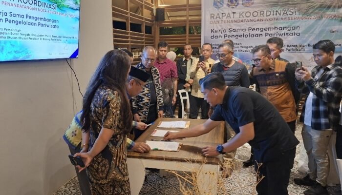 Buteng dan Dua Daerah Lainnya Tanda Tangani Perjanjian Kerjasama di Bidang Pariwisata dengan Pemerintah Pusat