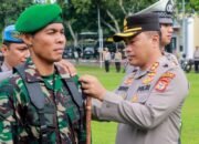 Sinergi TNI–Polri, Personel Kodim 1406/Wajo Ikuti Apel Gelar Pasukan Operasi Zebra Pallawa 2025 di Mapolres Wajo