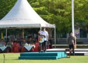Jadi Inspektur Upacara di Makorem 142 Tatag, Gubernur Suhardi Duka: Cerdas Saja Tidak Cukup, Generasi Muda Harus Punya Patriotisme