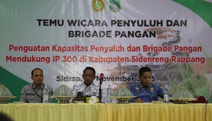 Temu Wicara Penyuluh dan Brigade Pangan Perkuat ki Implementasi Program IP300 di Sidrap