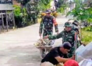 Koramil 1406-03/Maniangpajo Gelar Karya Bhakti Bersihkan Saluran Air di Lingkungan Bolamallimpong