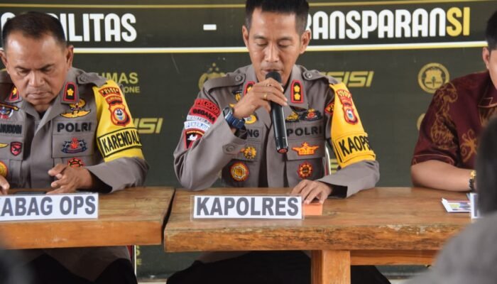 Iyanae, Polres Bone Gelar Press Release Capaian Kinerja 2025