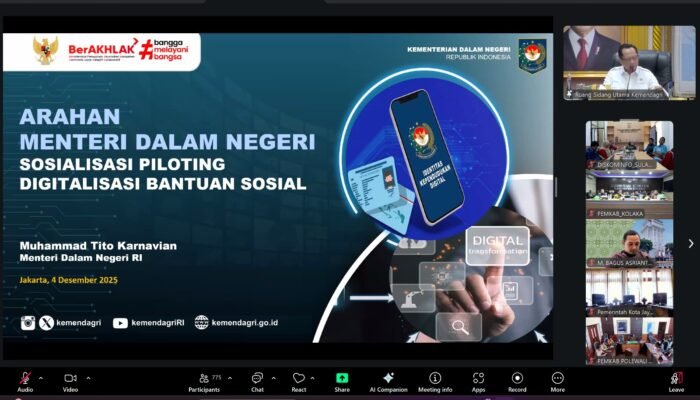 Polman Ditunjuk Jadi Lokus Piloting Digitalisasi Bansos Nasional 2026, Kominfo Sulbar Hadiri ki Sosialisasi Bersama Lintas Kementerian