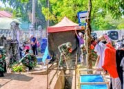Koramil 1406-01/Tempe Gelar Karya Bhakti, Wujud Kepedulian TNI Terhadap Kebersihan Lingkungan