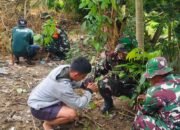 Koramil 1406-02/Tanasitolo Gelar Karya Bhakti Penanaman Pohon di Desa Ujunge, Wujud Kepedulian TNI pada Lingkungan