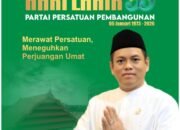Sufriadi Arif Ucapkan Selamat Harlah ke-53 PPP, Tegaskan Komitmen Merawat Persatuan