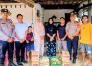 Kapolsek Belawa Dukung Warga Terdampak Kebakaran di Desa Ongkoe dengan Bantuan dan Himbauan Kamtibmas