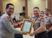 Porei, Raih WBK, Kapolres Sinjai Terima Penghargaan dari Kapolda Sulsel