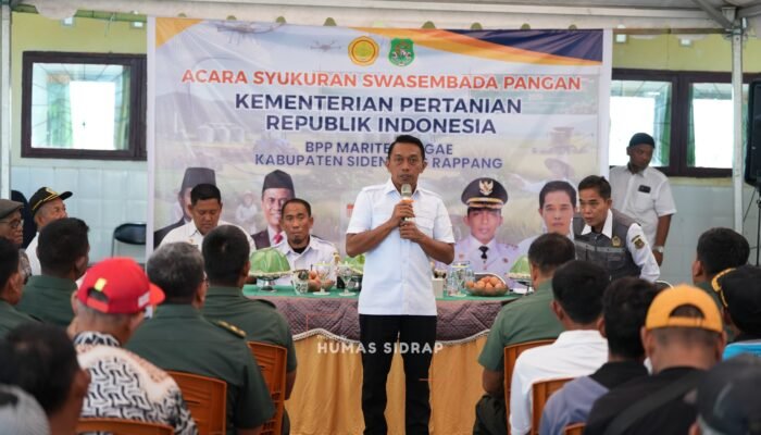 Di BPP Sereang, Bupati Sidrap Bersama ki Petani Simak Pengumuman Swasembada Pangan