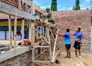 Wujud Kepedulian TNI AD, Koramil 1406-02/Tanasitolo Bangun Ruang Persit Secara Swadaya