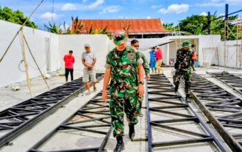 Dandim 1406/Wajo Dampingi Kasiren Kasrem 141/Toddopuli Tinjau Progres Pembangunan KDKMP