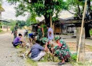 Koramil Sabbangparu Perkuat Pembinaan Teritorial Lewat Karya Bakti di Pasar Salojampu