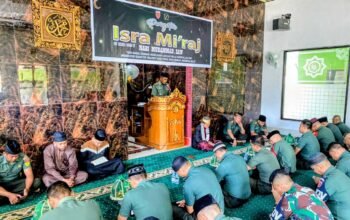 Kodim 1406/Wajo Peringati Isra Mi’raj 1447 H, Perkuat Karakter Prajurit Berakhlak Mulia Menuju Indonesia Maju