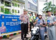 Dirlantas Polda Sulbar Ajak ki Pengendara Tertib Berkendara, Wujudkan Helm Sebagai Budaya Berkendara di Jalan