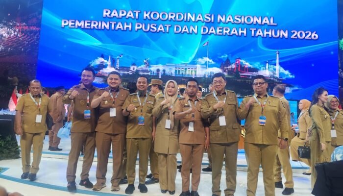 Bupati dan Wabup Sidrap Ikuti ki Arahan Presiden di Rakornas Pemerintah Pusat dan Daerah 2026