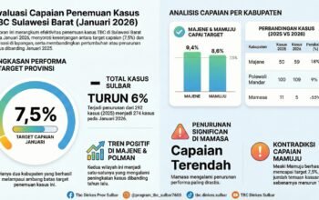 Provinsi Sulbar Perkuat ki Penemuan dan Penanganan Kasus TBC 2026