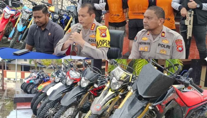 Polresta Mamuju Gulung Jaringan Curanmor, 15 Unit Honda CRF Berhasil ki Disita