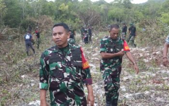 Dansatgas TMMD ke-127 Letkol.Inf.Sarman, Tinjau ki Lokasi Pembangunan di Desa Ara