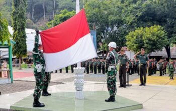 Kasdim 1406/Wajo Pimpin Upacara 17-an, Tegaskan Disiplin dan Loyalitas Prajurit