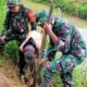 Koramil 1406-03/Maniangpajo Tanam Pohon Mahoni di Mattirowalie, Cegah Longsor di Bantaran Sungai