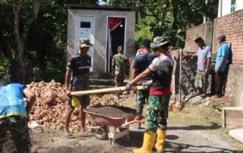 Tauwwa Meski Bulan Ramadhan, Kegiatan TMMD di Bulukumba Tetap ki Berjalan Lancar