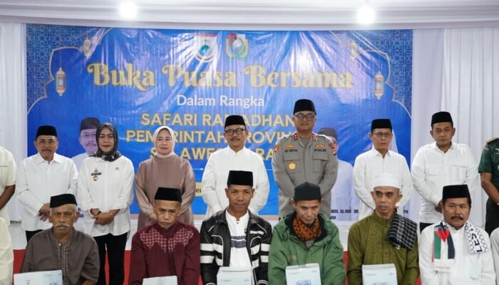 Komitmen Dukungan Program Pemerintah, Kapolda Sulbar Dampingi ki Gubernur Safari Ramadhan di Majene