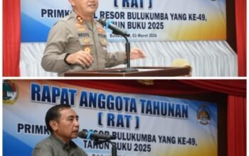 Primkoppol Polres Bulukumba Gelar ki RAT Ke-49, Dirangkaikan Buka Puasa Bersama.