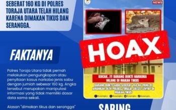 Polres Toraja Utara Tegaskan Ki Isu Sabu 160 Kg Hilang Dimakan Tikus Adalah Hoaks
