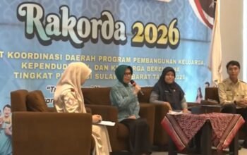 Ketua TP PKK Sulbar Jadi ki Pemateri pada Rakorda Bangga Kencana 2026