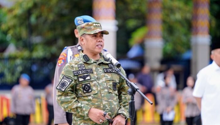 Bupati Wajo Pimpin Apel Pengamanan Malam Takbiran dan Salat Idulfitri