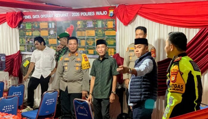 Bupati Wajo Ikuti Rakor Virtual Polri, Pantau Pengamanan Malam Takbiran hingga Salat Id