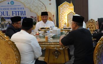 Pererat Silaturahmi di Hari Kemenangan, Kapolda Sulbar Kunjungan Halal Bi Halal ki ke Rujab Gubernur